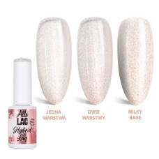 AlleLac Nudes N18 Light Glitter UV/LED HEMA/Di-HEMA Free - Гел лак 6гр.